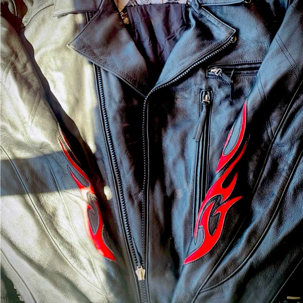 It’s new leather carry concealed riding coat